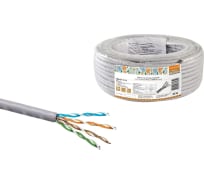 Кабель витая пара TDM народный U/UTP Cat 5e 4х2х24AWG CCA (25м) PVC, серый SQ0107-0113