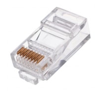 Вилка Cablexpert RJ-45 8P8C универсальная кат.5e, контакты 6 микродюймов 10 шт. PLUG3UP6/10