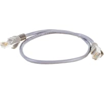 Патч-корд ExeGate UTP-RJ45-RJ45-5e-0,5M-GY, UTP, cat.5e, 0.5м, серый 169509