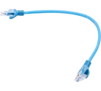 Патч-корд ExeGate UTP-RJ45-RJ45-5e-0,3M-LSZH-BL, UTP, cat.5e, 0.3м, синий 286371