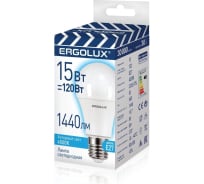 Электрическая светодиодная лампа Ergolux LED-A60-15W-E27-4K ЛОН 15Вт Е27 4500К 13638