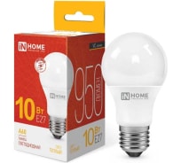 Светодиодная лампа IN HOME LED-A60-VC 10Вт 230В Е27 3000К 950Лм 4690612020204