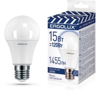 Светодиодная лампа Ergolux Led-a60-15w-e27-6k лон 15вт е27 6500к 220-240в, промо 14784