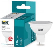 Светодиодная лампа IEK ECO MR16 софит 7Вт 230В 4000К GU5.3 LLE-MR16-7-230-40-GU5