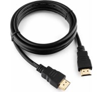 Кабель Cablexpert HDMI 1.8м, v2.0, 19M/19M, медь, позол.разъемы, экран, угловой, черный CC-HDMI4-6