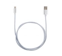 Кабель USB/Lightning Energy ET-01 цвет - серебро 006371