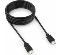 Кабель HDMI Гарнизон 5м, v2.0, M/M, позол. разъемы, экран, черный, пакет GCC-HDMI-5M