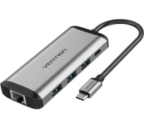 Мультифункциональный хаб VENTION USB Type C 9 в 1, шт. THAHB