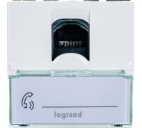 Механизм розетки Legrand 1-м СП Mosaic New 2-модульный RJ45 5E UTP Leg 78651/76554 124978