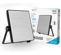 Светодиодный прожектор Gauss EVO 30W 2700 lm IP65 6500К, IK07, черный 687511330