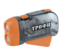 Фонарь Трофи TD2 Динамо 2xLED, L1131, ремешок, Б0003943