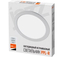 Светодиодный светильник Jazzway PPL-R 18Вт 4000К IP40 d220мм круглый ультратонкий встраиваемый WH ДВО 5009738A