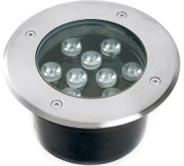 Светодиодный тротуарный (грунтовый) светильник FERON SP2803 9LED, 3000К ,10W, AC12V 160xH90mm,вн.диаметр:110mm, IP67 48469