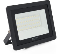 Светодиодный прожектор SAFFIT SFL90-50 2835SMD, 50W 4000K AC220V/50Hz IP65, черный в компактном корпусе 55077