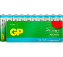 Алкалиновые мизинчиковые батарейки GP АAА Prime Alkaline, набор 10 шт. 19796