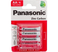 Батарейка Panasonic R6 Zinc Carbon BL4 166