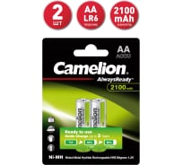 Аккумулятор 1.2В Camelion AA- 2100mAh Ni-Mh Always Ready BL-2, 7966