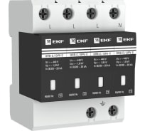 Импульсный ограничитель перенапряжения EKF ОПВ-C/4п In20кА 400В opv-c4