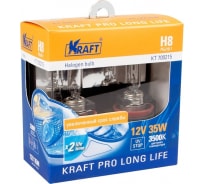 Автолампа KRAFT H8 12v35w PGJ19-1 Pro Long Life KT 700215