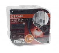 Автолампа OSRAM D2S 35 P32d-2+200% XENARC NIGHT LASER 4500K, 2шт 85V, 1, 10 66240XNL-HCB