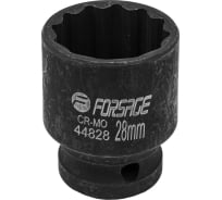 Головка ударная 28 мм, 12 - гранная, 1/2" Forsage F-44828(56129)