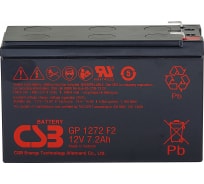 Аккумулятор для ИБП CSB GP1272 F2 12В, 7.2 Ач УТ-00000085