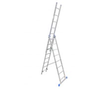 Алюминиевая трехсекционная лестница LadderBel 8 ступеней LS308