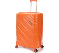 Чемодан Torber В Отпуск, оранжевый, полипропилен, 54.5x33.5x79 см, 135 л T1908L-Orange