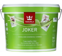 Краска TIKKURILA JOKER гипоаллергенная для интерьеров, матовая, база A 9л 87860010160 47