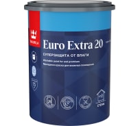 Краска Tikkurila EURO EXTRA 20 моющаяся для влажных помещений, база A 0,9л 700001105