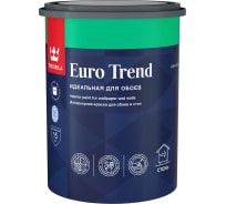 Краска для обоев и стен Tikkurila EURO TREND база A матовая 0,9 л 700009616