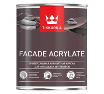 Краска Tikkurila FACADE ACRYLATE акрилатная, универсальная для фасадов и интерьеров, база A 9л 205608 700012342