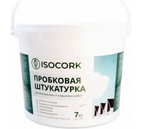 Штукатурка пробковая (7 кг; белая) для OSB (ОСП) ISOCORK ПШ18С7