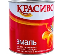 Эмаль Красиво ПФ-115 серая, банка 2,7 кг 4690417011148