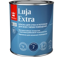 Краска для стен и потолков Tikkurila luja extra, матовая, база A, белая, 0.9 л 700014017