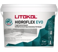 Мастика LITOKOL HIDROFLEX-гидроизоляция, 5 кг bucket 482570002