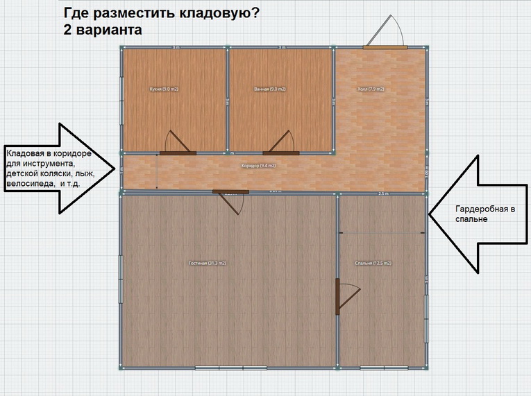 Размеры полок в кладовой